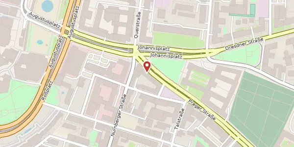 Karte der Umgebung von Johannisplatz 21, 04103 Leipzig