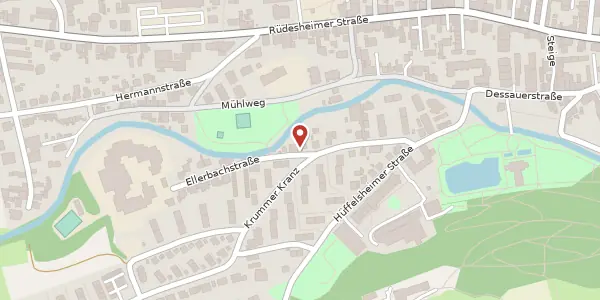 Karte der Umgebung von Ellerbachstraße 2, 55545 Bad Kreuznach