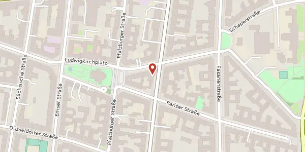 Karte der Umgebung von Uhlandstraße 47, 10719 Berlin