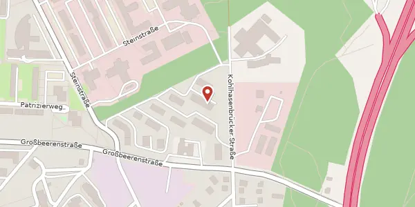 Karte der Umgebung von Steinstraße 158, 14480 Potsdam