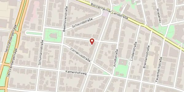 Karte der Umgebung von Mendelssohnstr. 75-77, 60325 Frankfurt