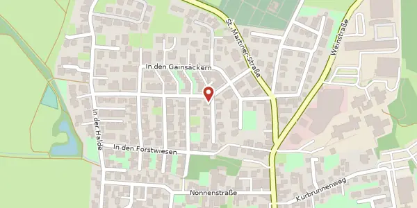 Karte der Umgebung von Dinkelsbühler Straße 2, 67480 Edenkoben