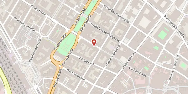 Karte der Umgebung von Neubrunnenstraße 15, 55116 Mainz