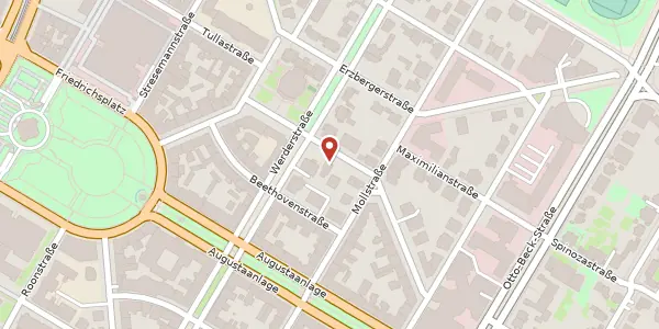 Karte der Umgebung von Sophienstraße 4, 68165 Mannheim