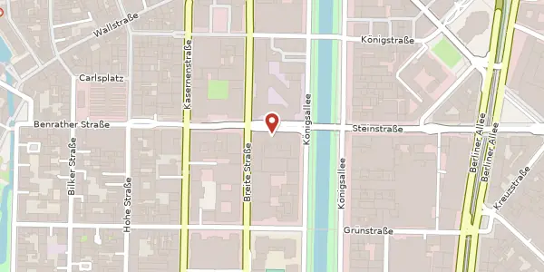 Karte der Umgebung von Benrather Str. 31, 40213 Düsseldorf