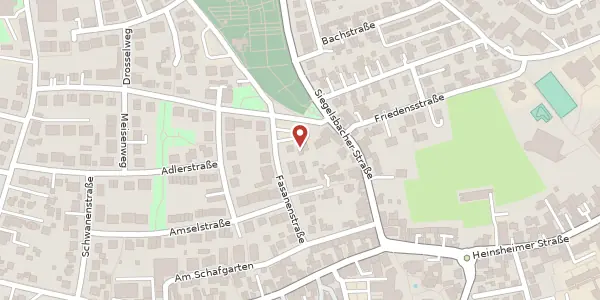 Karte der Umgebung von Fasanenstraße 3, 74906 Bad Rappenau