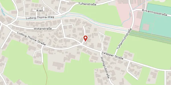 Karte der Umgebung von Pitscherweg 2, 83700 Rottach-Egern