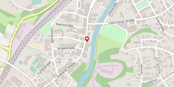 Karte der Umgebung von Dresdner Straße 77, 01705 Freital