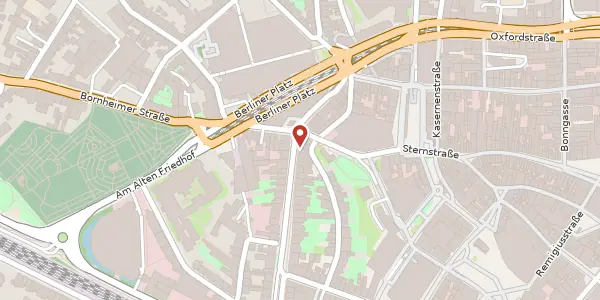 Karte der Umgebung von Thomas-Mann-Str. 19, 53111 Bonn