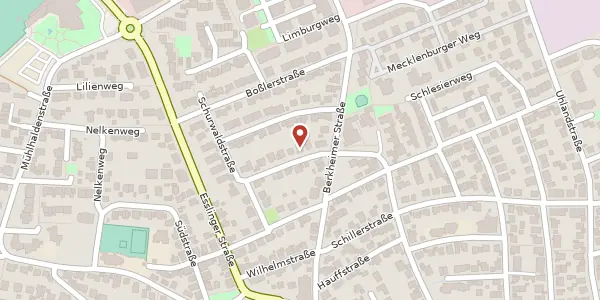 Karte der Umgebung von Teckstraße 6, 73770 Denkendorf
