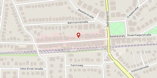 Karte der Umgebung von Waitzstraße 12, 22607 Hamburg