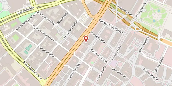 Karte der Umgebung von Theodor-Heuss-Straße 9, 70174 Stuttgart