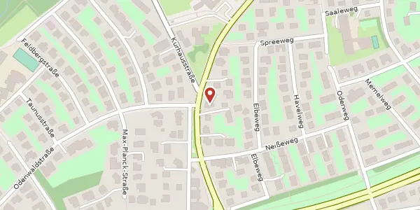 Karte der Umgebung von Baunsbergstraße 51, 34131 Kassel