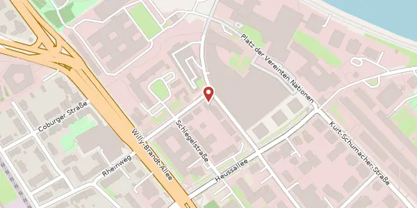Karte der Umgebung von Karl-Carstens-Str. 10, 53113 Bonn