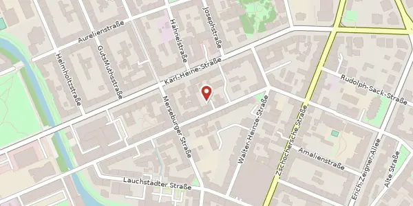 Karte der Umgebung von Weißenfelser Straße 48 a, 04229 Leipzig