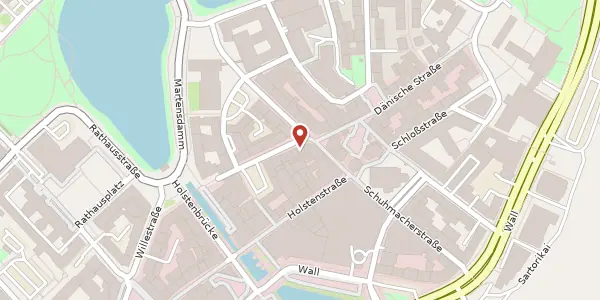 Karte der Umgebung von Kehdenstraße 1, 24103 Kiel