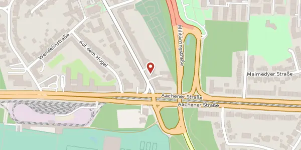 Karte der Umgebung von Alter Militärring 10, 50933 Köln