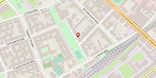 Karte der Umgebung von Sparrstraße 3 b, 13353 Berlin