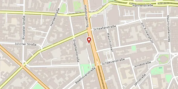 Karte der Umgebung von Hohenstaufenring 57a, 50674 Köln