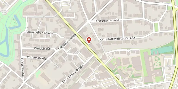 Karte der Umgebung von Uerdinger Str. 52 a, 47441 Moers
