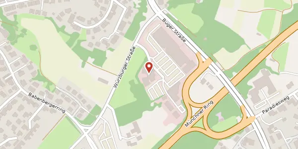 Karte der Umgebung von Würzburger Str. 59, 96049 Bamberg