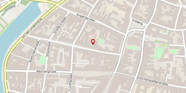 Karte der Umgebung von Fischergrube 28, 23552 Lübeck