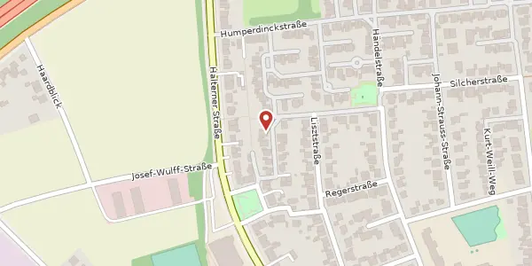 Karte der Umgebung von Hindemithweg 9, 45657 Recklinghausen