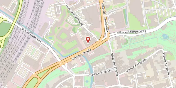 Karte der Umgebung von Berliner Straße 6, 37073 Göttingen