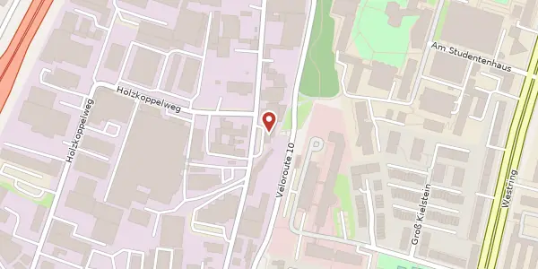 Karte der Umgebung von Grasweg 26, 24118 Kiel