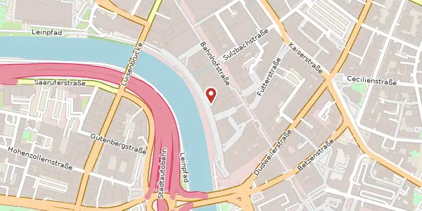 Karte der Umgebung von Berliner Promenade 12, 66111 Saarbrücken