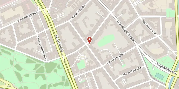 Karte der Umgebung von Sternstr. 25, 40479 Düsseldorf
