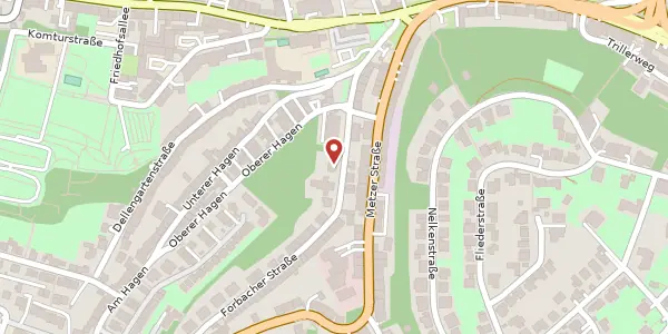 Karte der Umgebung von Forbacher Straße 10a, 66117 Saarbrücken
