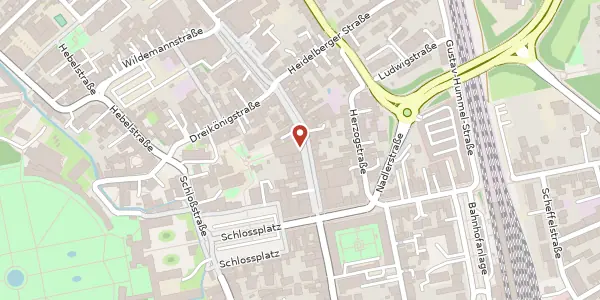 Karte der Umgebung von Mannheimer Str. 15 - 17, 68723 Schwetzingen