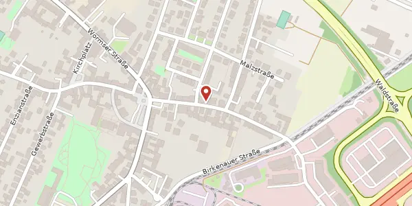 Karte der Umgebung von Ladenburger Straße 15, 68309 Mannheim
