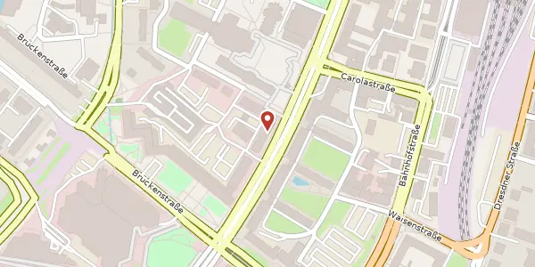 Karte der Umgebung von Straße der Nationen 25, 09111 Chemnitz