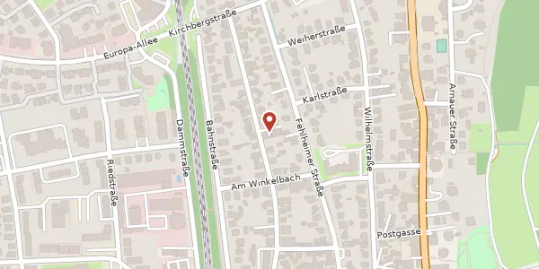 Karte der Umgebung von Niederwaldstr. 45b, 64625 Bensheim