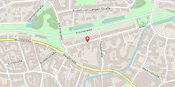 Karte der Umgebung von Breul 40, 48143 Münster