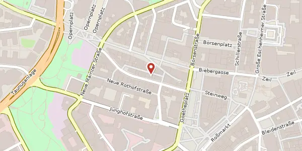 Karte der Umgebung von Goethestr. 16, 60313 Frankfurt