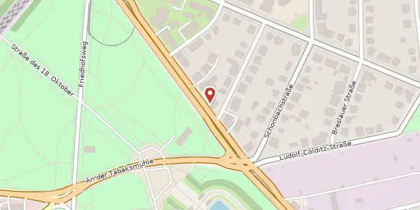 Karte der Umgebung von Prager Straße 171, 04299 Leipzig
