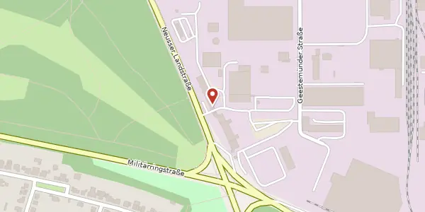 Karte der Umgebung von Neusser Landstr. 2, 50735 Köln