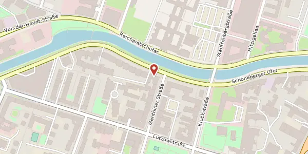 Karte der Umgebung von Lützowufer 1, 10785 Berlin