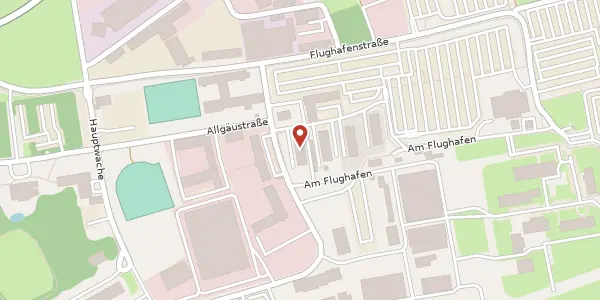Karte der Umgebung von Am Flughafen 12 A, 87766 Memmingerberg