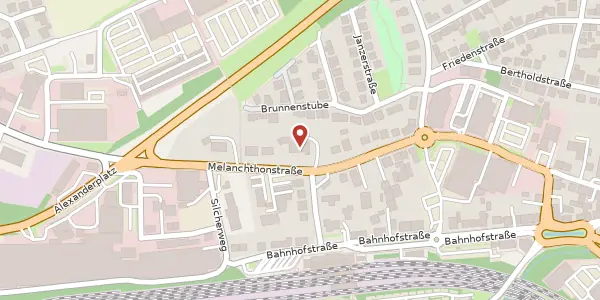 Karte der Umgebung von Melanchthonstr. 126, 75015 Bretten