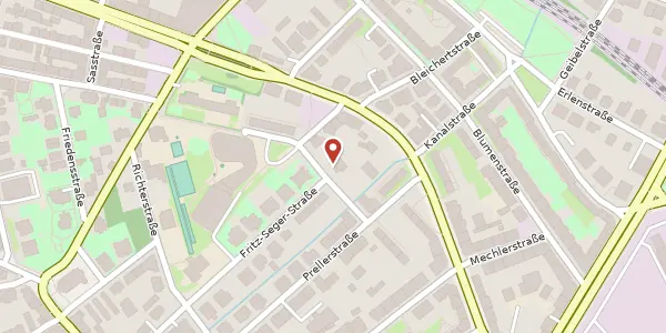 Karte der Umgebung von Erfurter Straße 04, 04155 Leipzig