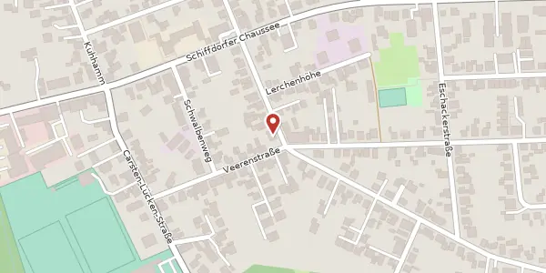 Karte der Umgebung von Veerenholzstraße 12b, 27574 Bremerhaven