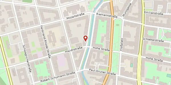 Karte der Umgebung von Simsonstraße 8, 04107 Leipzig