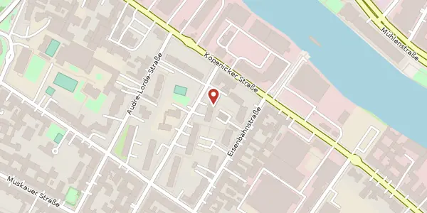 Karte der Umgebung von Pücklerstraße 44, 10997 Berlin