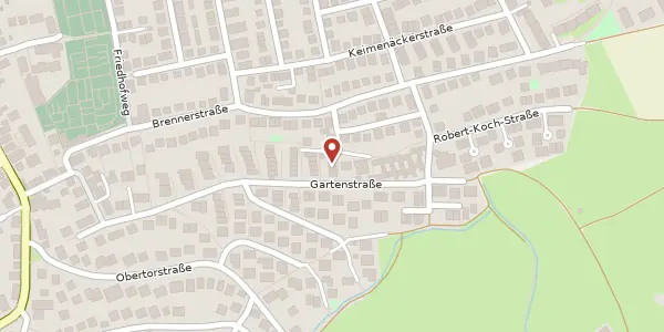 Karte der Umgebung von Gartenstraße 79/3, 70839 Gerlingen