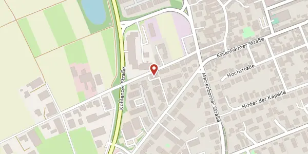 Karte der Umgebung von Essenheimer Straße 125 B, 55128 Mainz