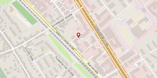 Karte der Umgebung von Godesberger Allee 119, 53175 Bonn